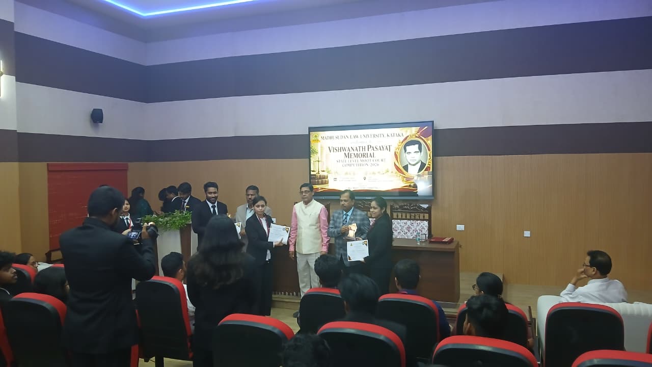 Award from Hon'ble VC